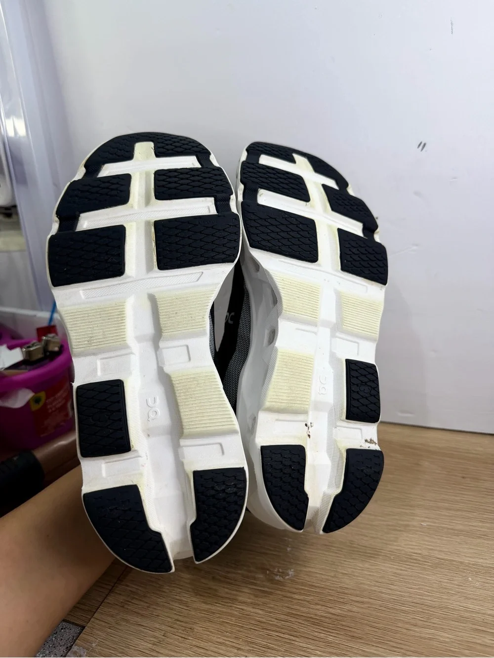 On Running Black and White Women's Cloudrunning Shoes